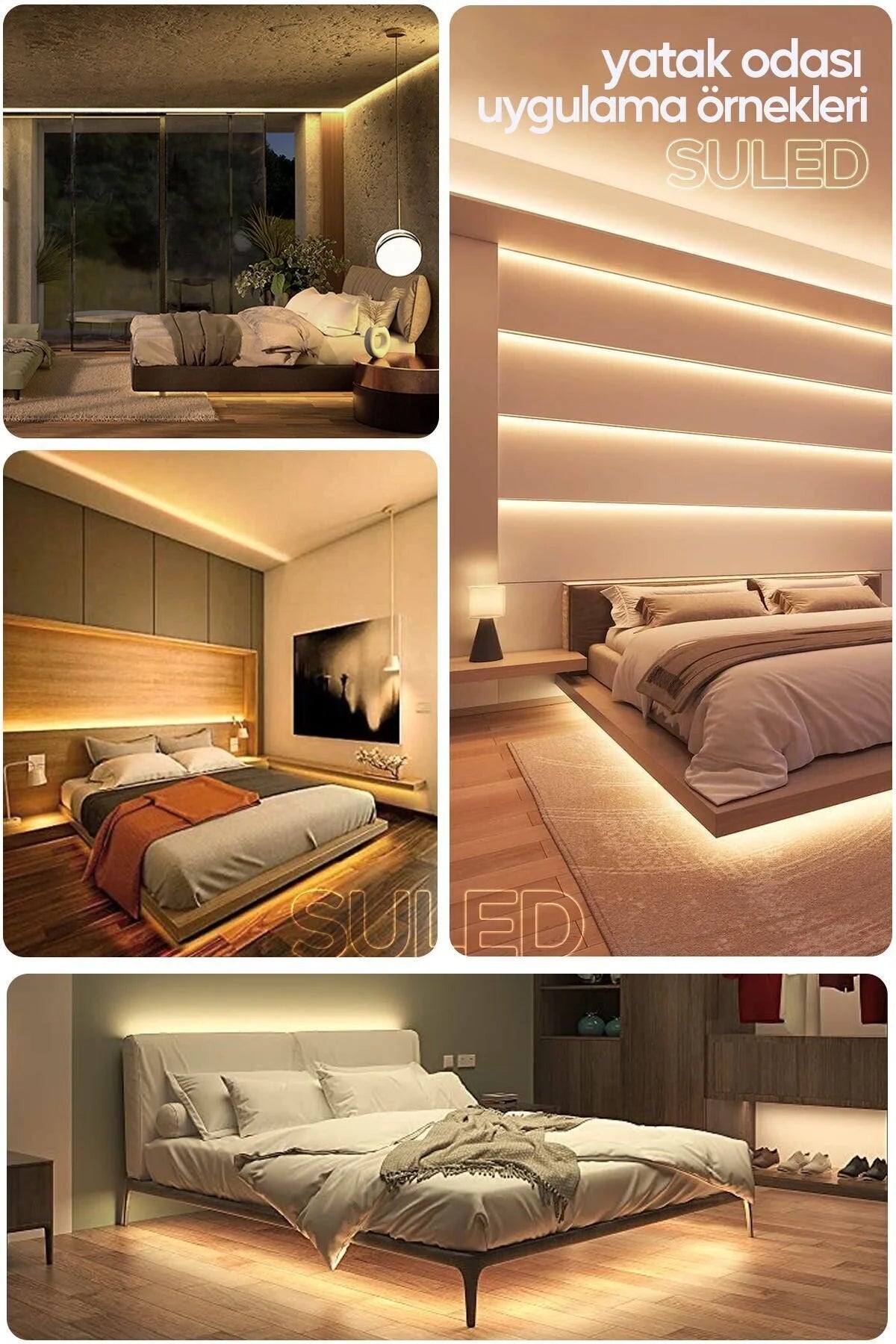 Belora & Co. Şerit Led 5 Metre Gün Işığı 3 Çipli Pro Ambiyans Aydınlatma