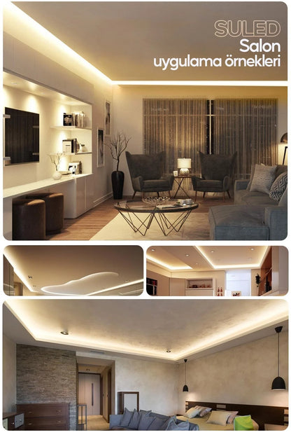 Belora & Co. Şerit Led 5 Metre Gün Işığı 3 Çipli Pro Ambiyans Aydınlatma